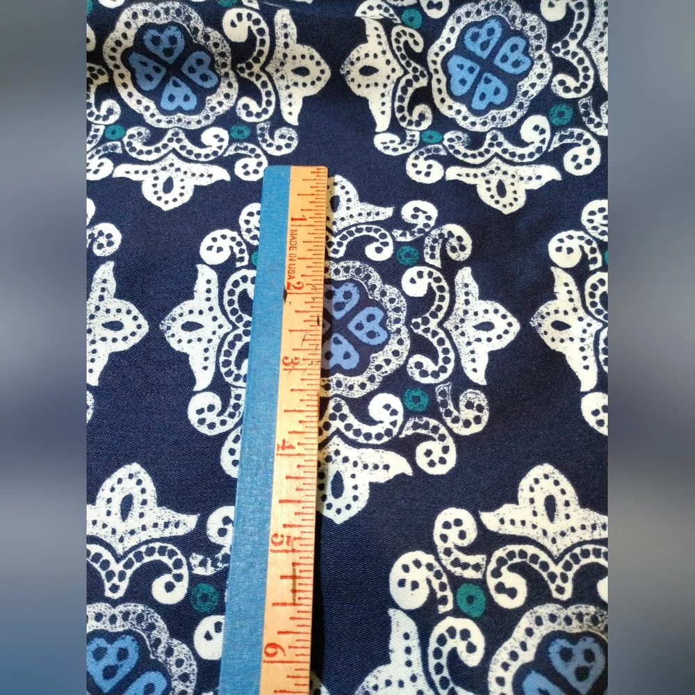 2 Yards NEW Fabric Home Decor DELHI Blue Ty Pennington Impressions